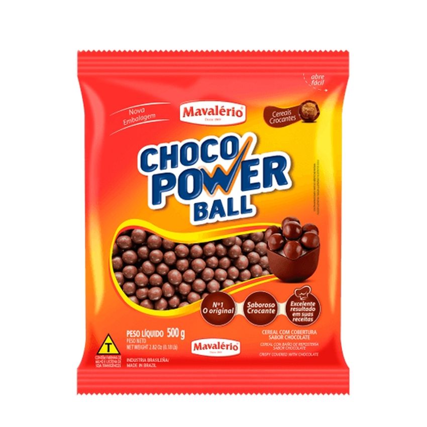 Cereal Drageado ao Leite 500g Choco Power Ball