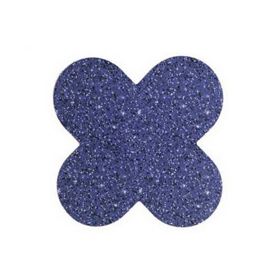 Forminha 4 Pétalas Glitter Azul c/50 NC Toys