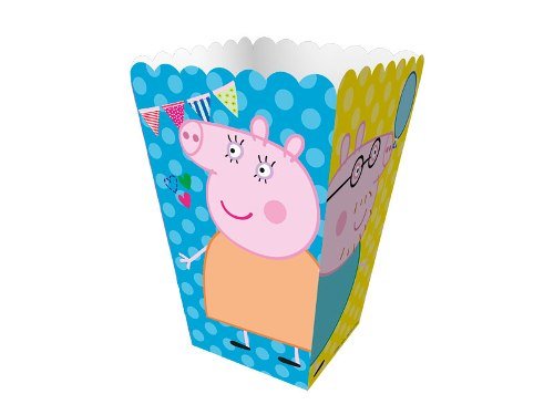 Mini Caixa para Pipoca Peppa Pig c/12 unid Regina