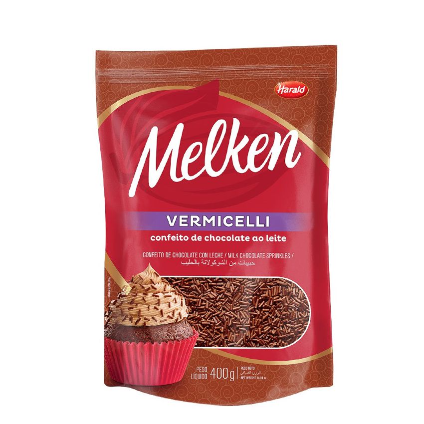 Vermicelli Melken Chocolate ao Leite 400g