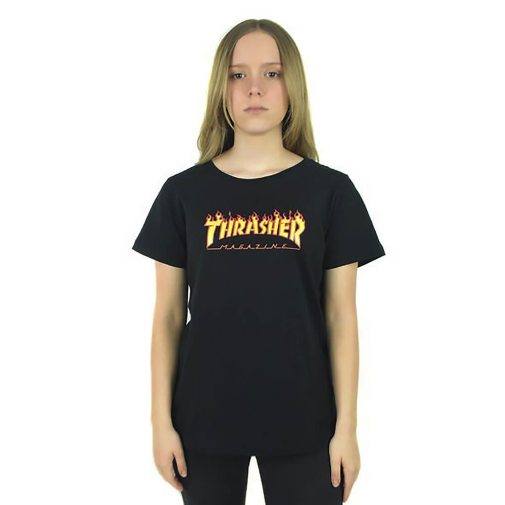 Camiseta Thrasher Feminina Flame Logo