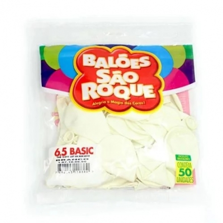 BALAO LISO CLASSIC 6.5 COM 50 BRANCO R-838