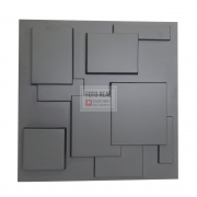 Placa 3D Autoadesiva Revestimento Dark Plazza 0,50 x 0,50cm