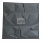 Placa 3D Autoadesiva Revestimento Dark Poly 0,50 x 0,50cm