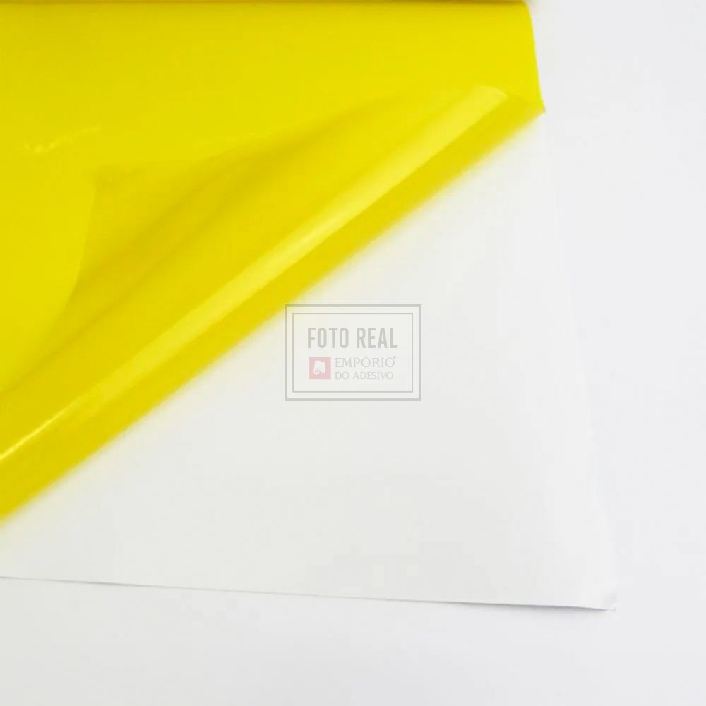 Adesivo Cristal Color Amarelo 1,06m x 1,00m
