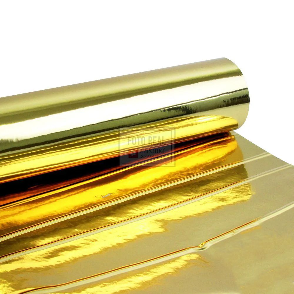 Adesivo Gold Metallic Liso Ouro 1,06m x 1,00m