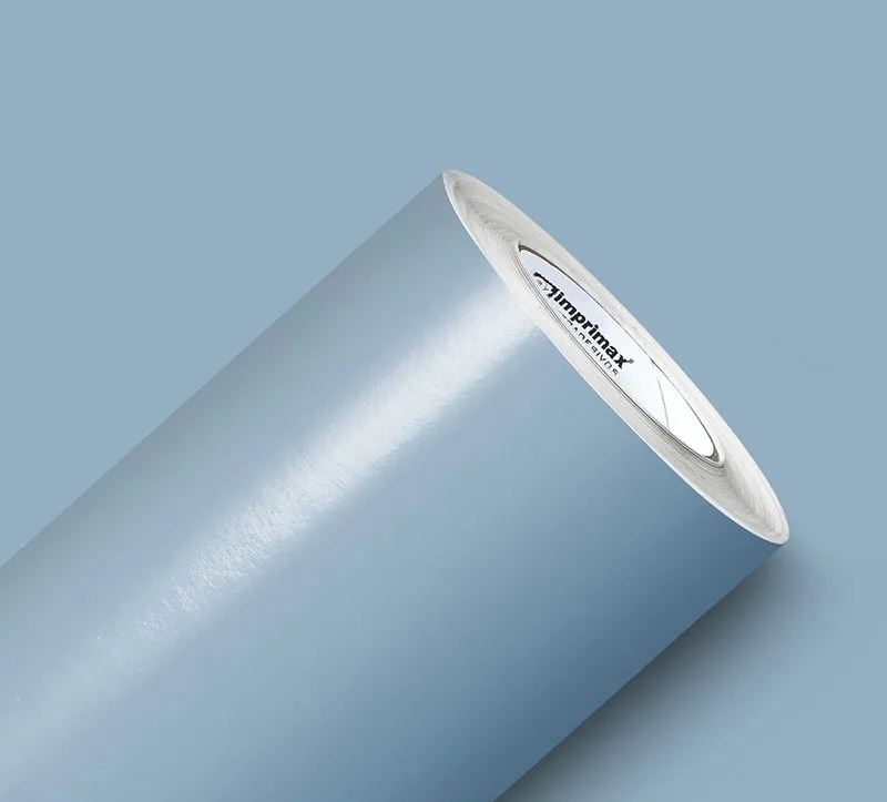Adesivo Silver Max Brilho Azul Allure 1,22 x 1,00m