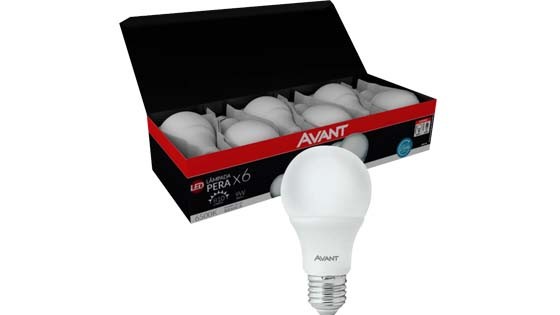 LAMP.LED PER-IN BIVOLT- BR810- P AVANT KIT C/6 BR6500K-200-9W 335081471