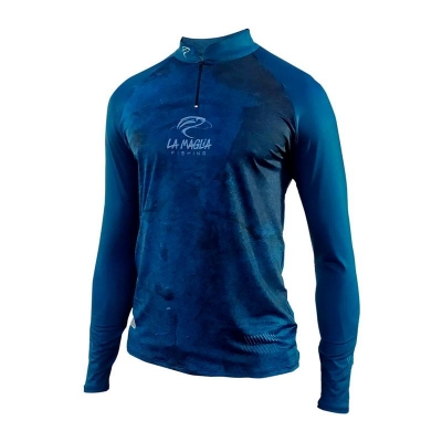 Camisa de Pesca La Maglia Masculina - Royal Blue