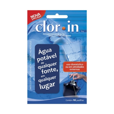 Clorin Ntk 1mg - Potabilizador de Água C/ 10 Pastilhas