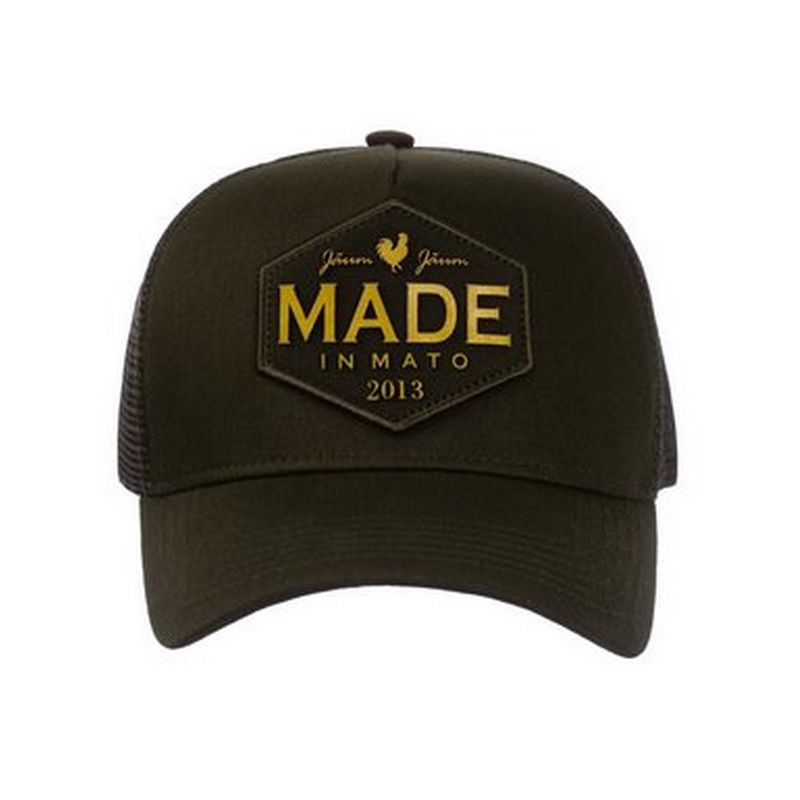 BONE MADE IN MATO TRUCKER ROOSTER OURO GREEN