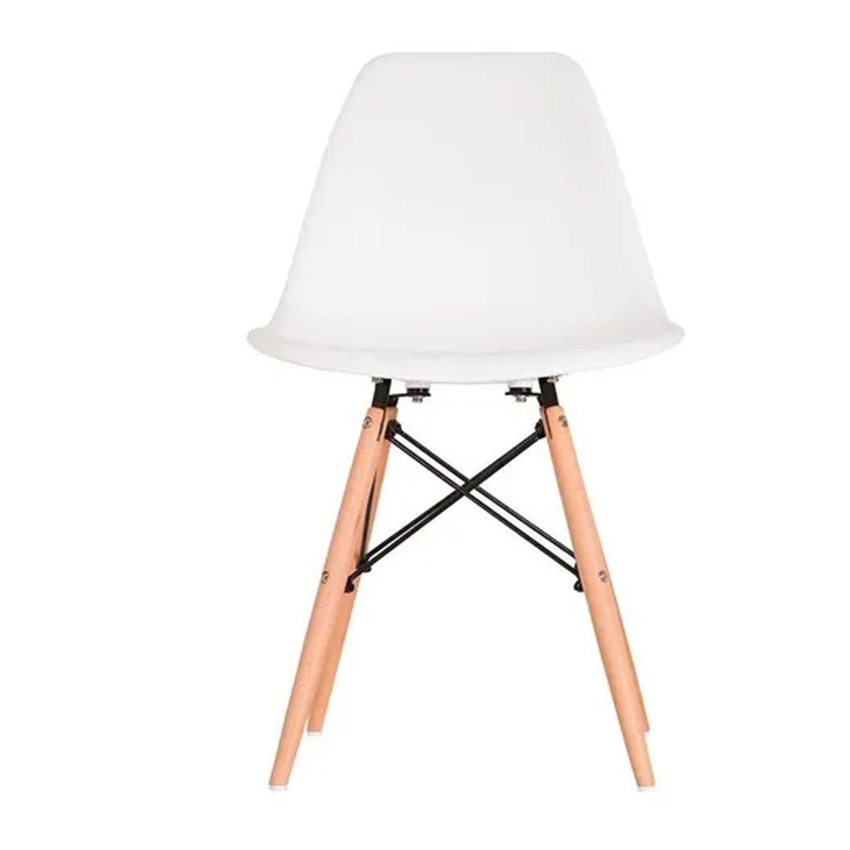 Cadeira Charles Eames Wood Design Eiffel Branca