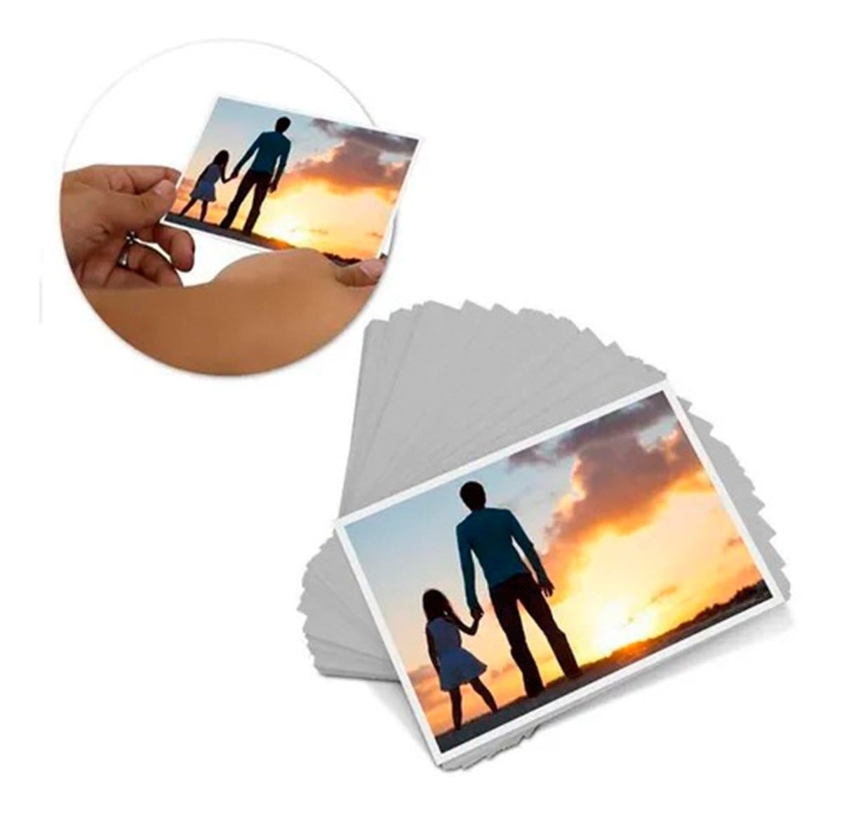 20 Folhas Papel Foto Glossy Resin Coated A6 260g (14,8x10,5cm)