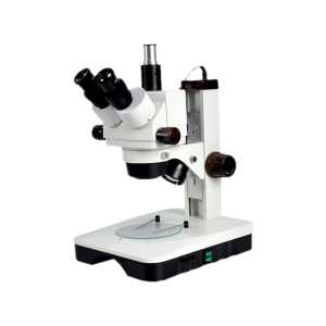 Estereomicroscópio Trinocular com Oculares WF10x e Iluminação em LED, ECZ-BLACK-TRI-45-L-BI - Biofocus