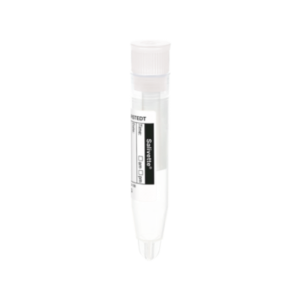 Tubo Salivette® para coleta de saliva 100/PCT, com rolo de algodão, tampa branca, 51.1534 marca Sarstedt