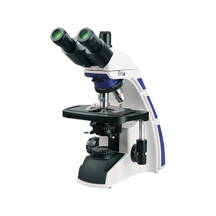 Microscópio Biológico Trinocular com Ótica Infinita, Contraste de Fase, 1000x e Planacromático, BLUE1000-T-I-L-CF-BI - Biofocus