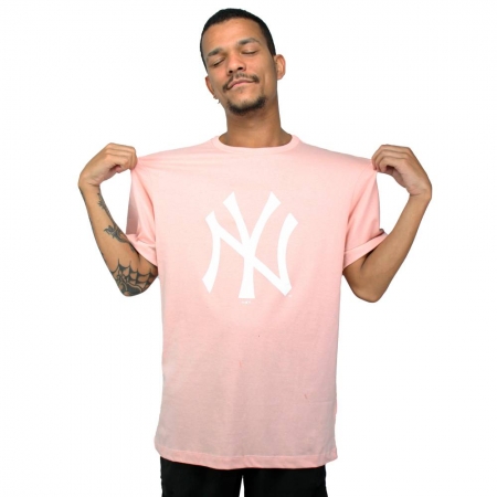 Camiseta New Era NY Rosa