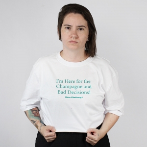 Camiseta Baw Regular Bad Decisions Branco