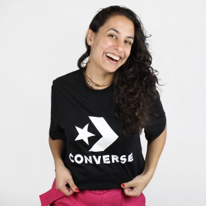 Camiseta Converse Go-To Star Chevron Preto