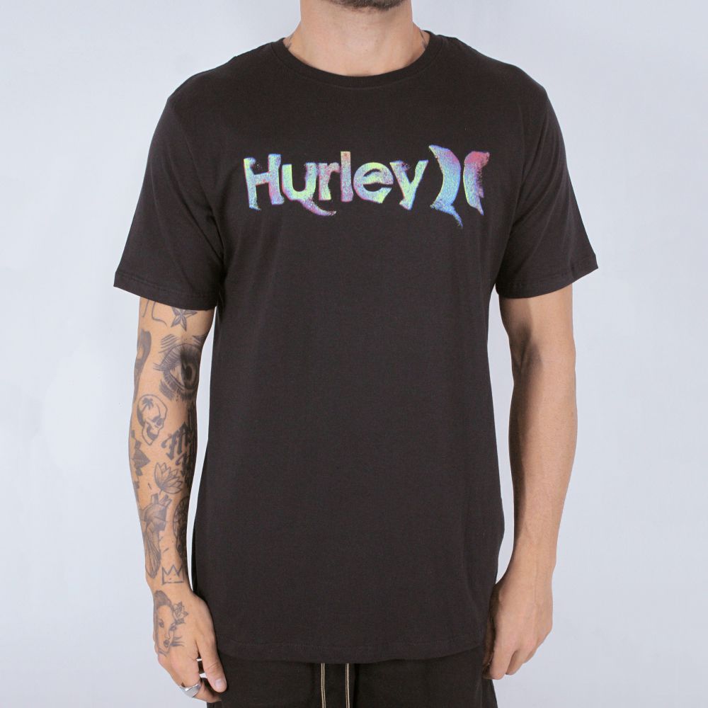 Camiseta Hurley O&O Smoke Preta
