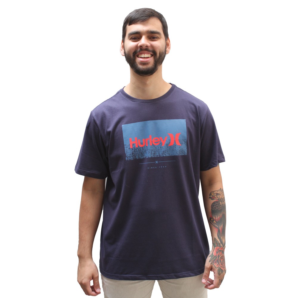 Camiseta Hurley Silk Marinho