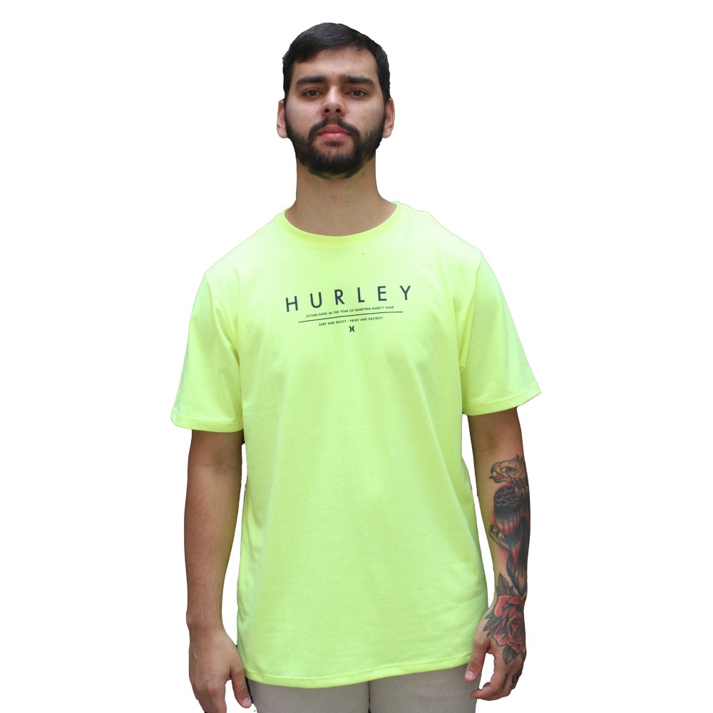 Camiseta Hurley Silk Neon