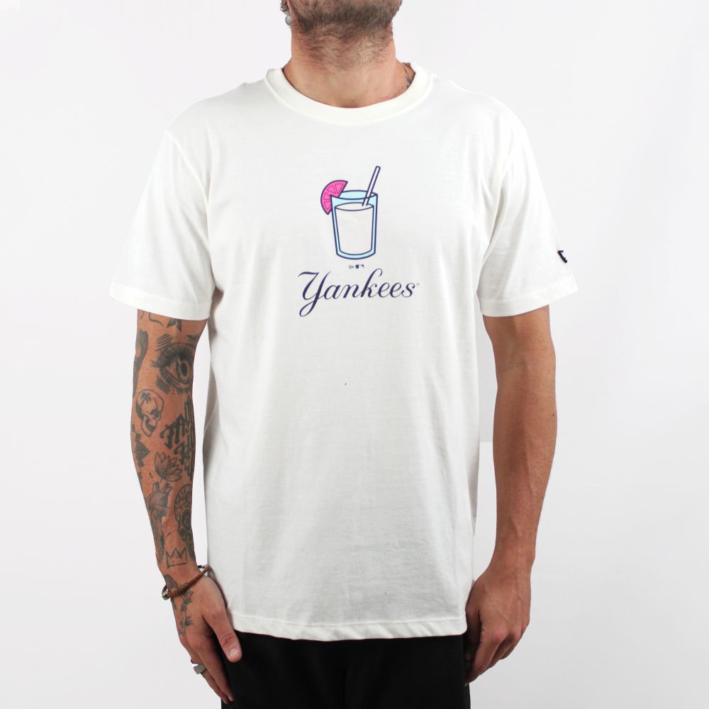 Camiseta New Era Drink Dodgers Branco