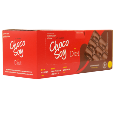 Choco Soy Diet Barra 80g - Display com 10 Unidades