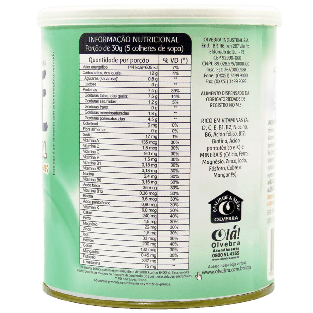 Kit 6 un Soymilke Natural sem açúcar lata - 100% Vegetal, Sem lactose (SOMENTE PARA PESSOA FISICA)