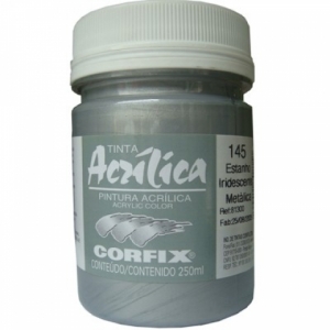 Acrilica Corfix Metalica 145 Estanho Iri. 250ml
