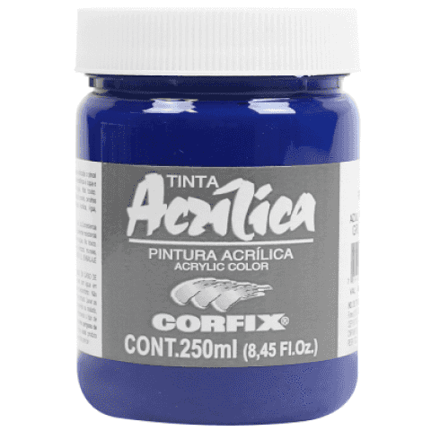 Acrilica Corfix GR1 86 Azul Ftalocianina 250ml