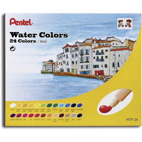 Aquarela Pentel Water Colors com 24c HTP-24
