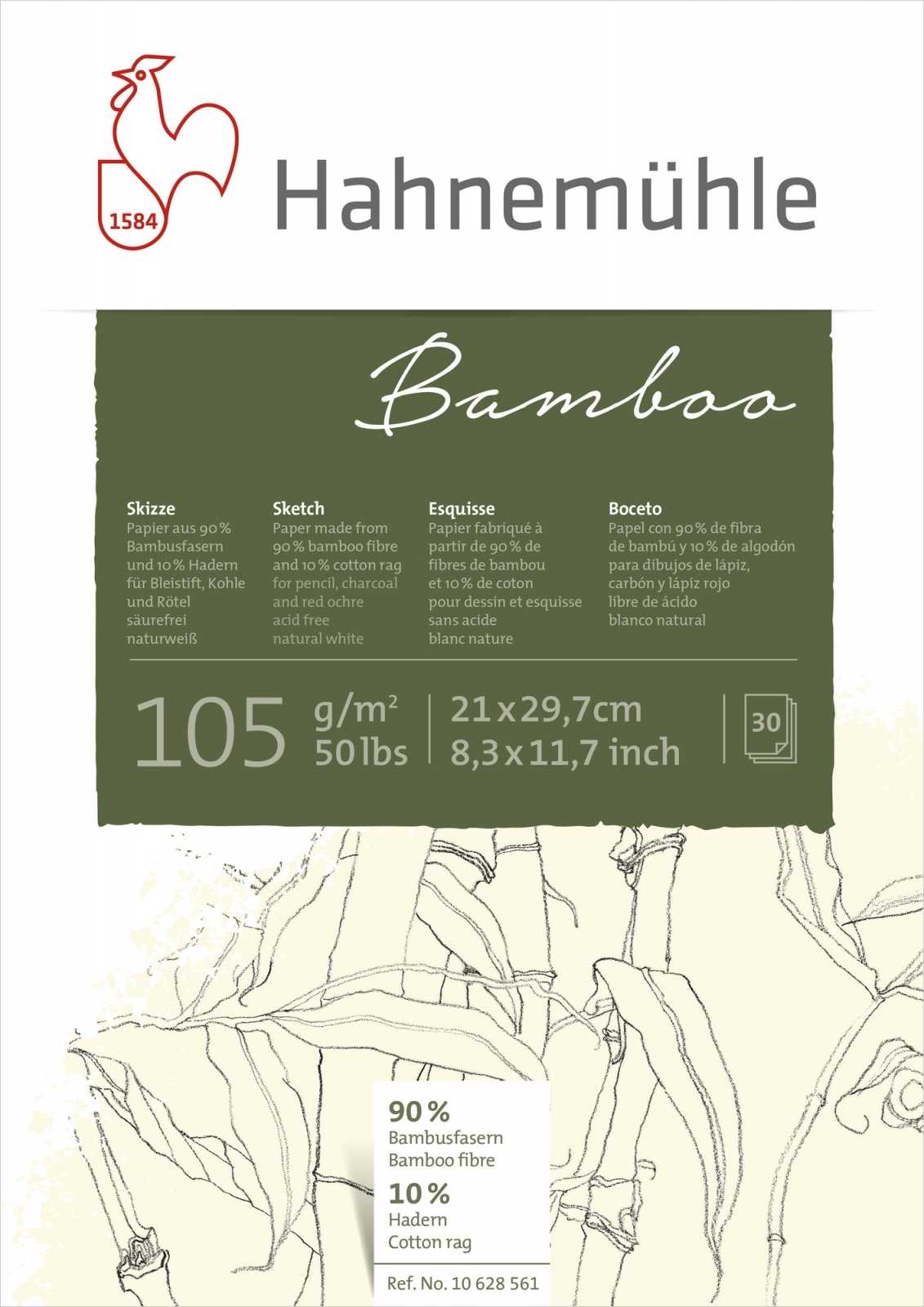 Bamboo Sketch Hahnemuhle 105g A4 30fls
