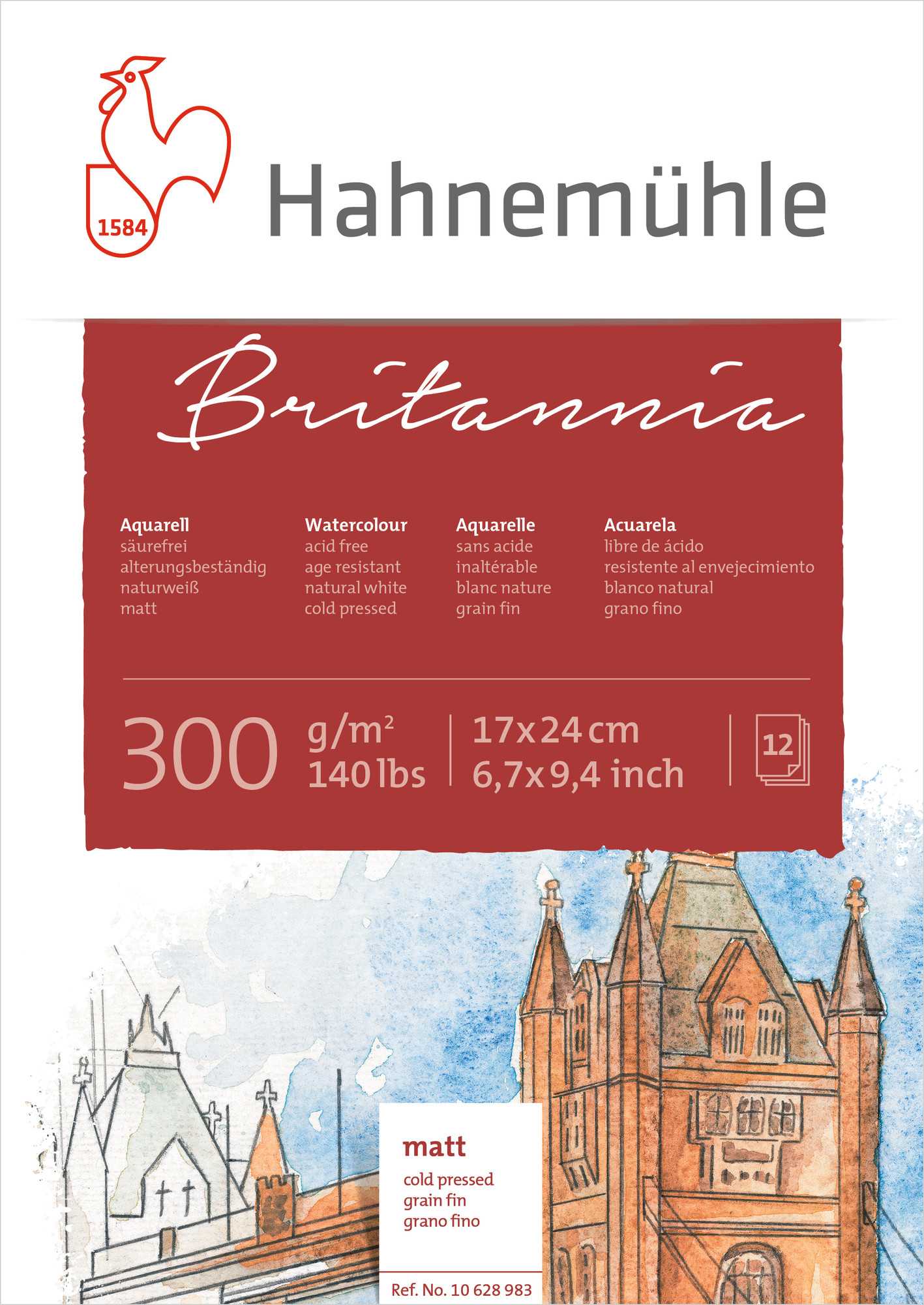 Britannia Hahnemuhle 300g Fina 17x24 12fls