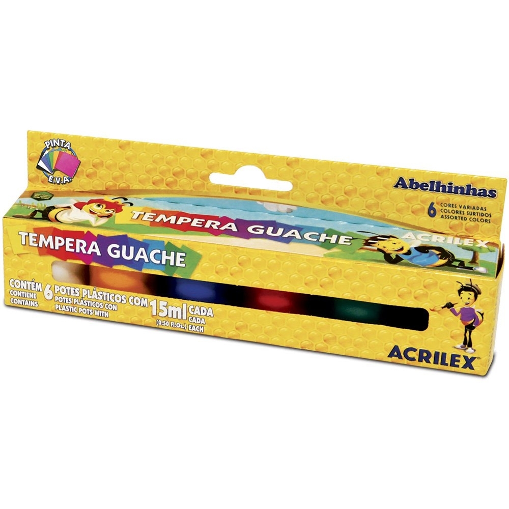Guache 6 Cores (15ml) Acrilex