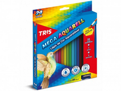 Lápis de Cor Tris Mega Aquarell Color 24 cores