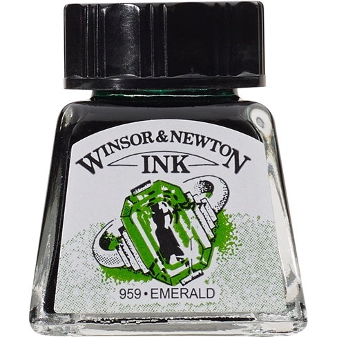 Tinta para Desenho W&N Esmeralda 14ml (1005235)