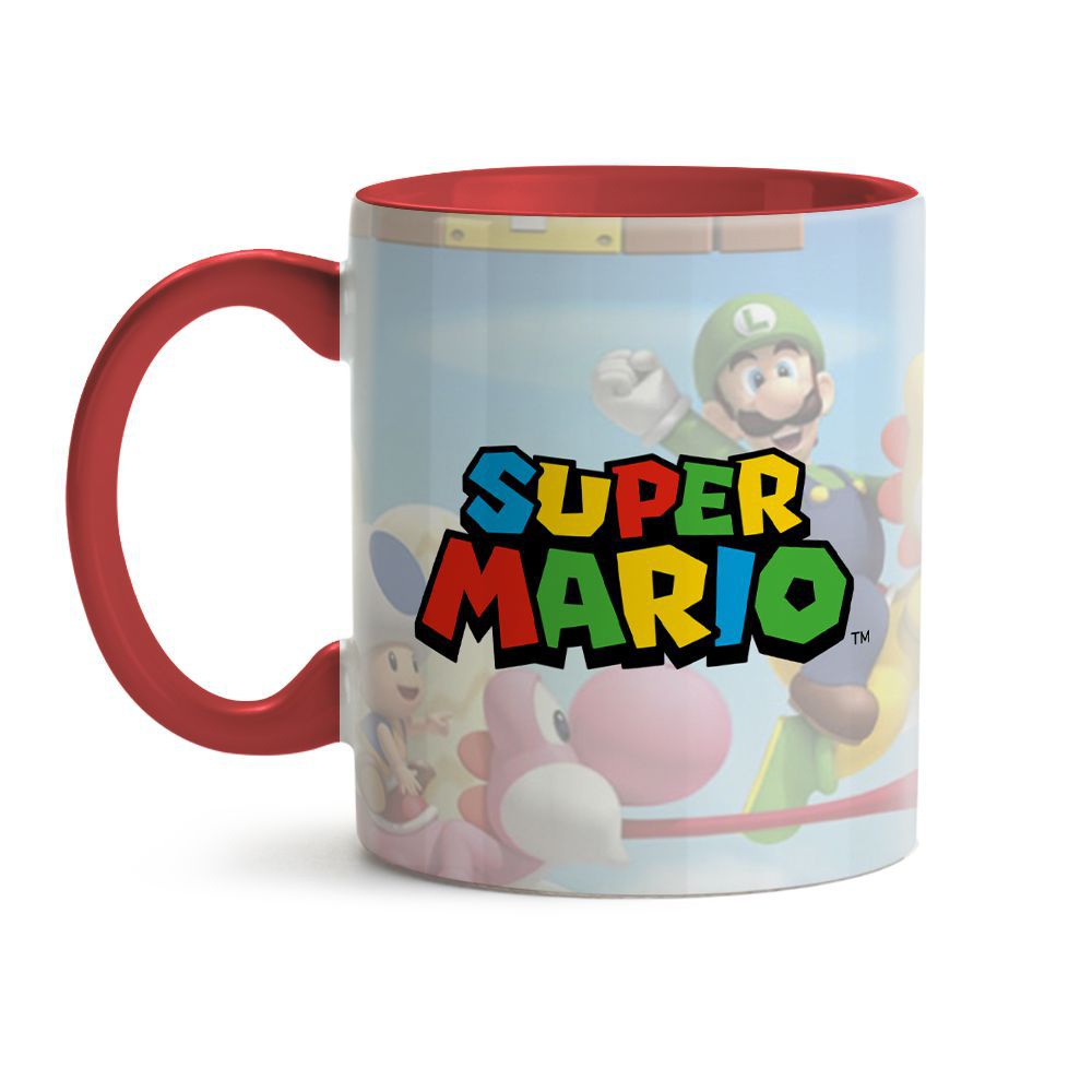 Caneca Super Mario Logo