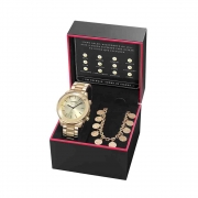Kit Relógio Feminino Mondaine Dourado 32149LPMKDE1K1