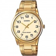 Relógio Dourado Masculino Casio MTP-V001G-9BUDF