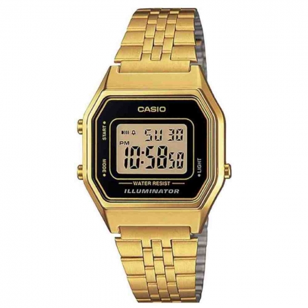 Relógio Casio Vintage Dourado Feminino LA680WGA-1DF
