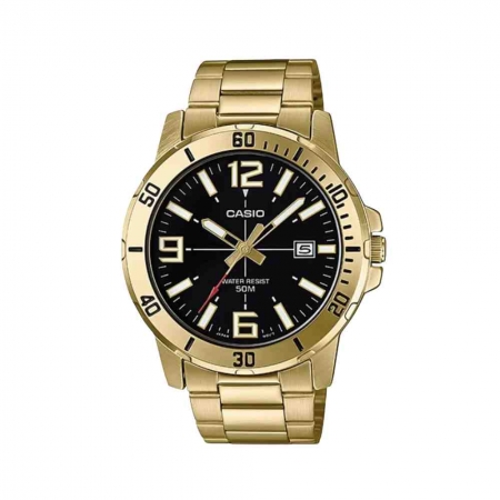 Relógio Casio Dourado Unissex MTP-VD01G-1BVUDF