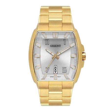 Relógio Orient Masculino Dourado Ggss1018 S2Kx Retangular