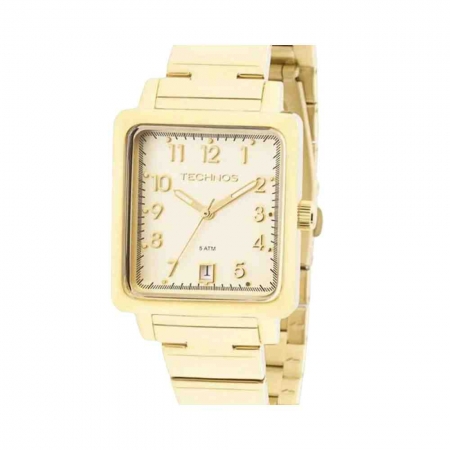 Relógio Technos Elegance Dourado Feminino 2115KPJ/4D