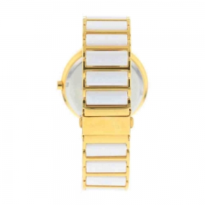 Relógio Technos Ceramic Saphire Branco Dourado Feminino 2015BV