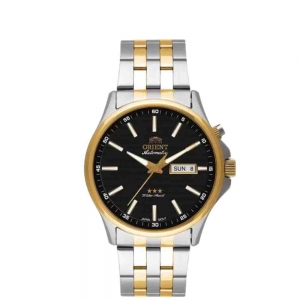 Relógio Orient Prata Dourado Masculino 469TT043F P1SK