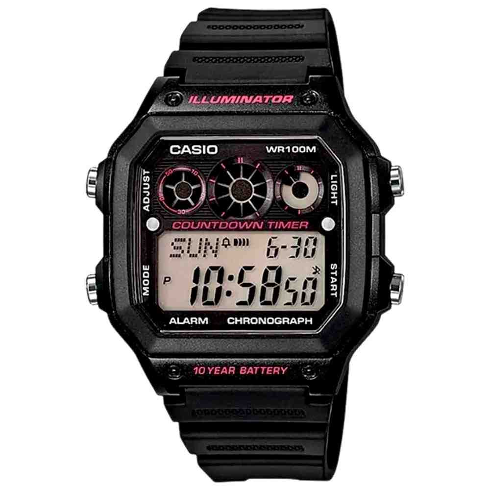 Relógio Casio Masculino Preto Digital AE-1300WH-1A2VDF