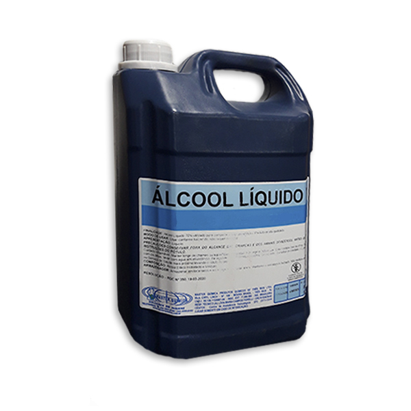Álcool líquido 70% 5L