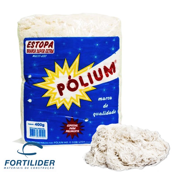 Estopa branca 400g Pólium
