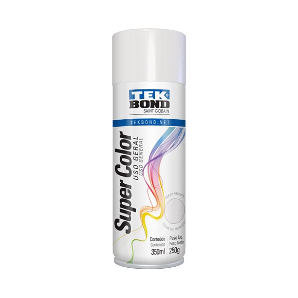 Tinta spray uso geral branco fosco 350ml | 250g Tekbond